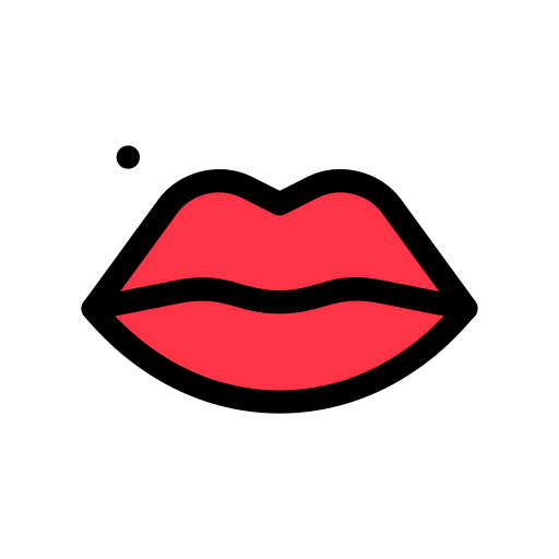 maquillaje de labios Generic color lineal-color icono