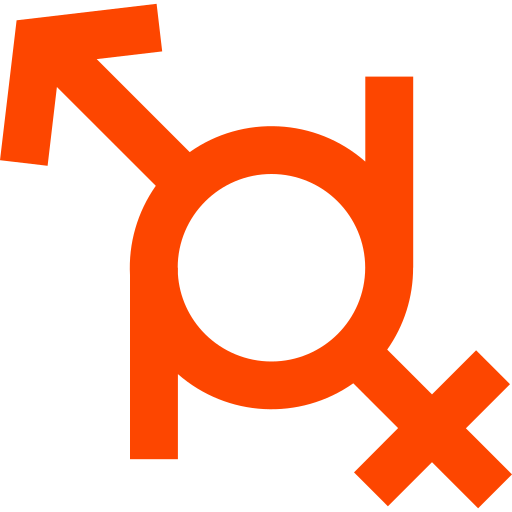 Gender fluid Generic color outline icon