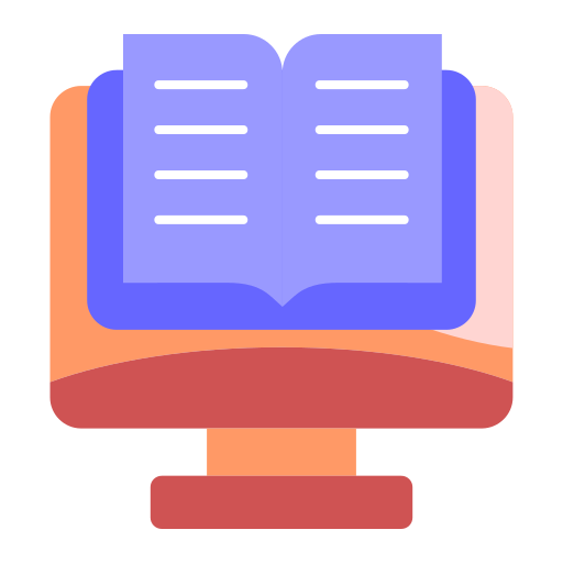 Digital library Generic color fill icon