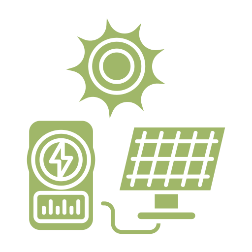 Solar energy Generic color fill icon