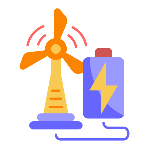 Énergie des turbines Generic color fill Icône
