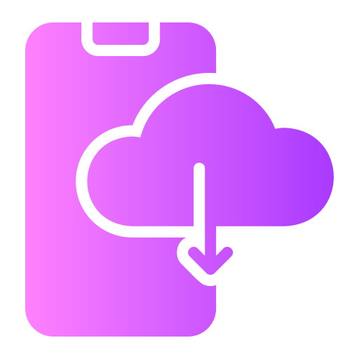 aplikacja w chmurze Generic gradient fill ikona