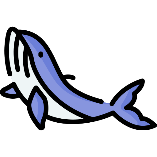 baleine bleue Special Lineal color Icône