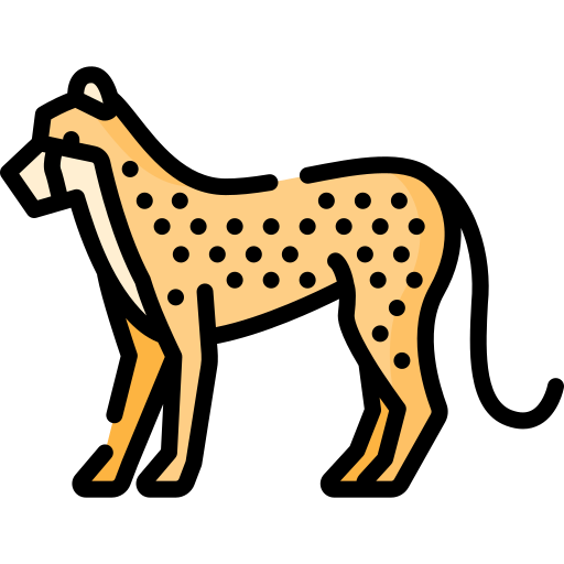 jachtluipaard Special Lineal color icoon
