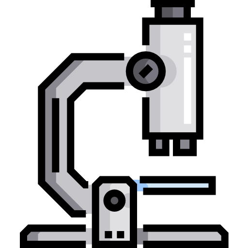 microscopio Detailed Straight Lineal color icono