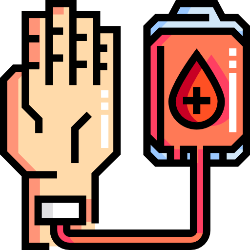 헌혈 Detailed Straight Lineal color icon
