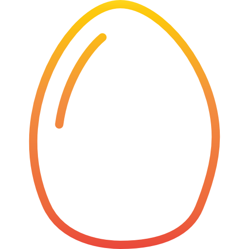 Boiled egg Catkuro Gradient icon