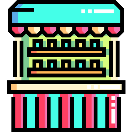 Kiosk Detailed Straight Lineal color icon