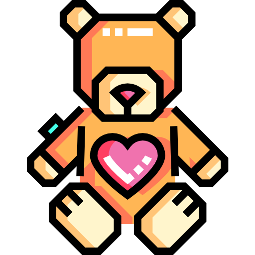 плюшевый медведь Detailed Straight Lineal color иконка