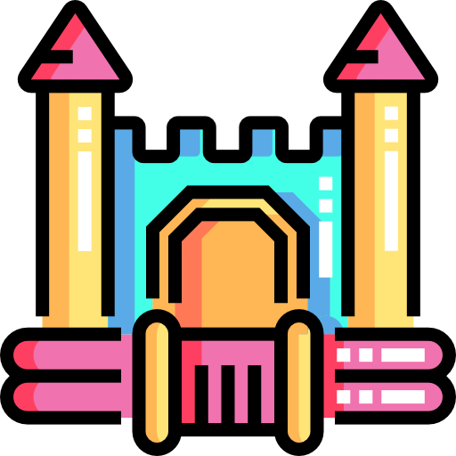 Castle Detailed Straight Lineal color icon