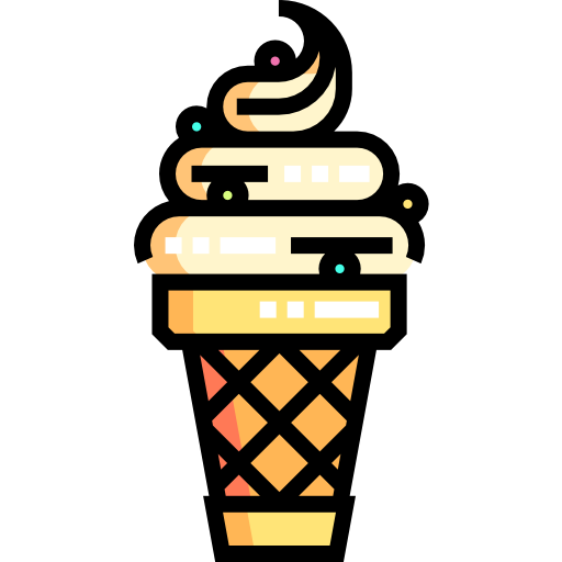 アイスクリーム Detailed Straight Lineal color icon