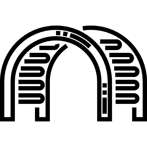 escalera Detailed Straight Lineal icono