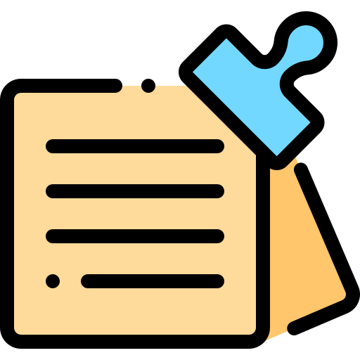 Notes Detailed Rounded Lineal color icon