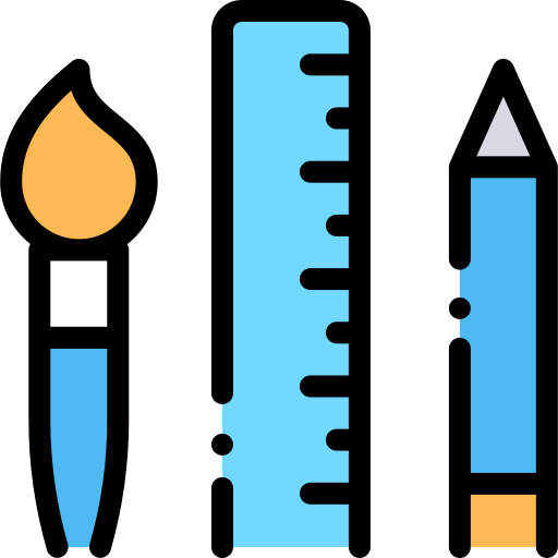 Graphic tool Detailed Rounded Lineal color icon