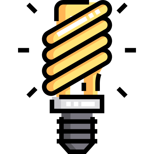 Lightbulb Detailed Straight Lineal color icon