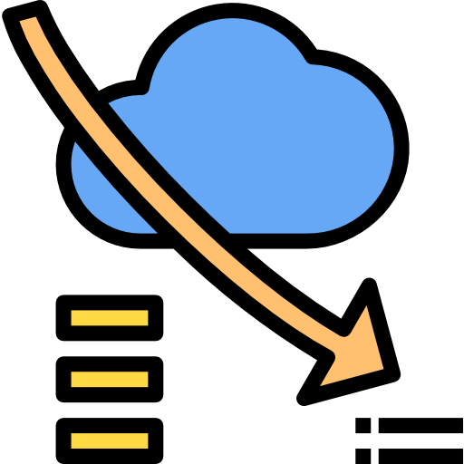 Cloud computing Catkuro Lineal Color icon