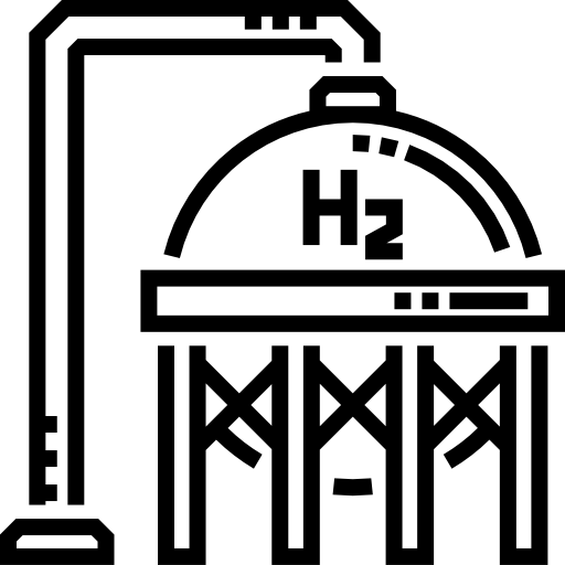 수소 Detailed Straight Lineal icon