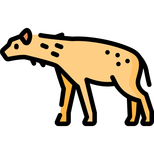 hiena Special Lineal color Ícone