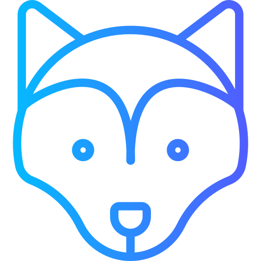 狐 Generic gradient outline icon