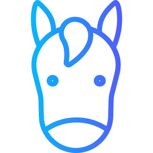 koń Generic gradient outline ikona
