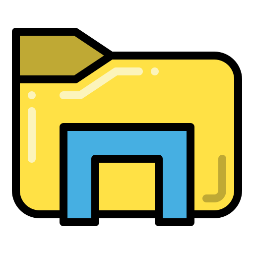 File explorer Generic color lineal-color icon