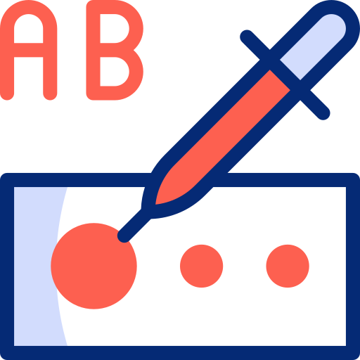 prueba de sangre Basic Accent Lineal Color icono