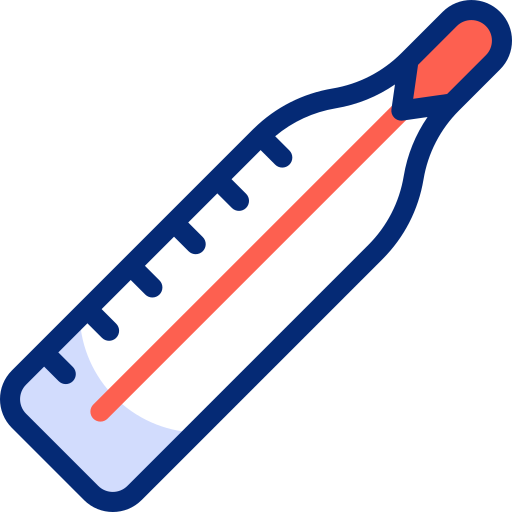 Thermometer Basic Accent Lineal Color icon