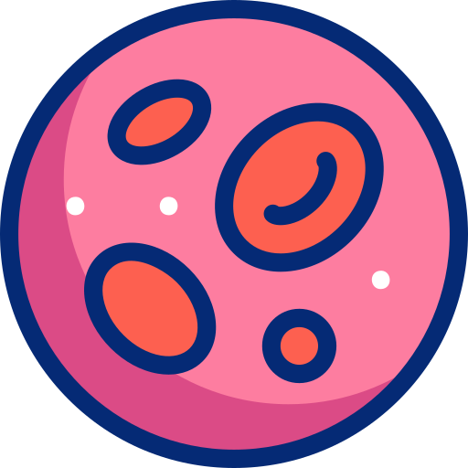 Red blood cell Basic Accent Lineal Color icon