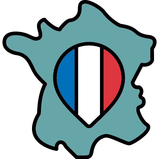 frankreich Generic color lineal-color icon