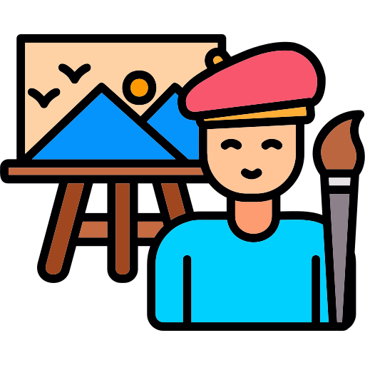 Artist Generic color lineal-color icon