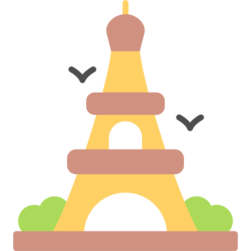 Эйфелева башня Generic color fill иконка