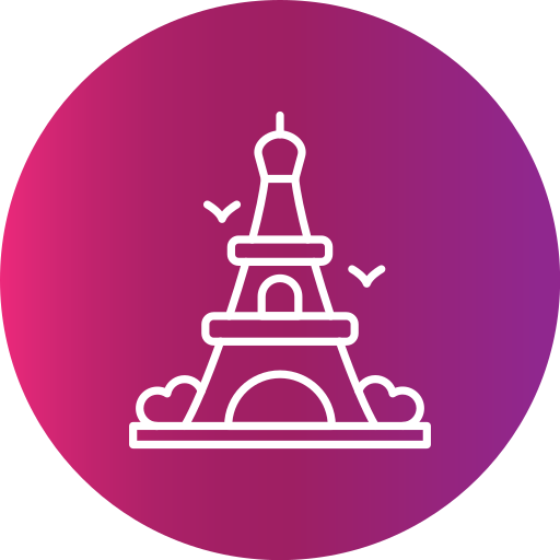 에펠탑 Generic gradient fill icon
