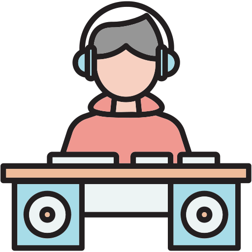 Dj booth Generic color lineal-color icon