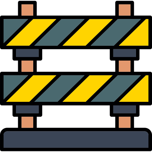 Barrier Generic color lineal-color icon