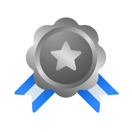 Silver medal Generic gradient fill icon