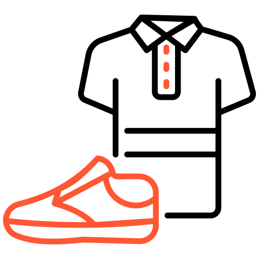 sportkleding Generic color outline icoon