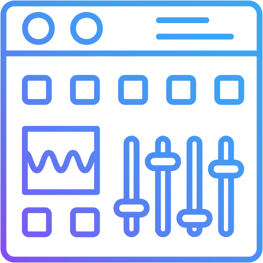 사운드 믹서 Generic gradient outline icon