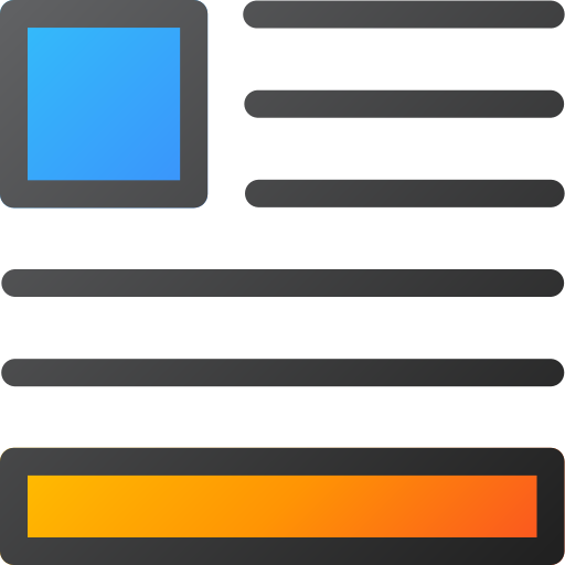Layout Generic gradient lineal-color icon