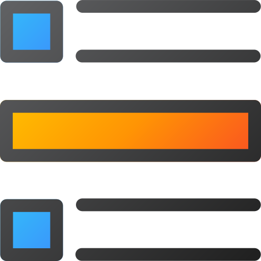 layout Generic gradient lineal-color icon