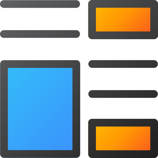 układ Generic gradient lineal-color ikona