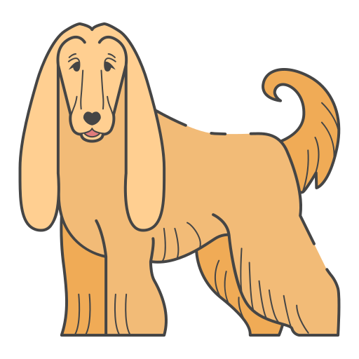 afghanischer windhund Generic color lineal-color icon