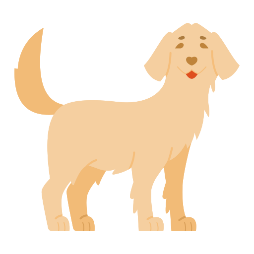 Golden retriever Generic color fill icon