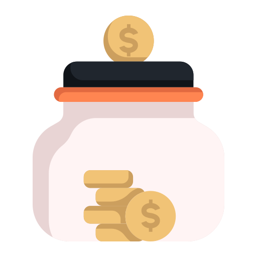 Money jar Generic color fill icon