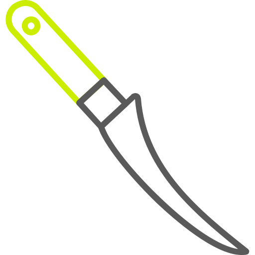 cuchillo para deshuesar Generic color outline icono