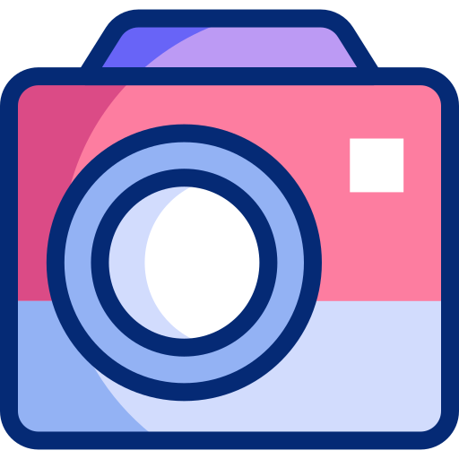 câmera fotografica Basic Accent Lineal Color Ícone
