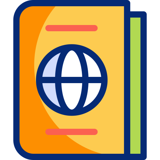 여권 Basic Accent Lineal Color icon