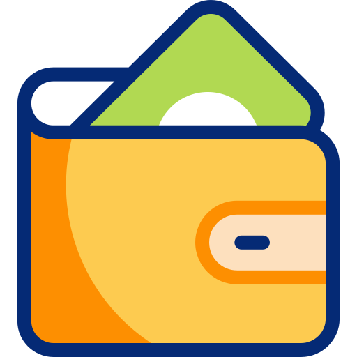財布 Basic Accent Lineal Color icon