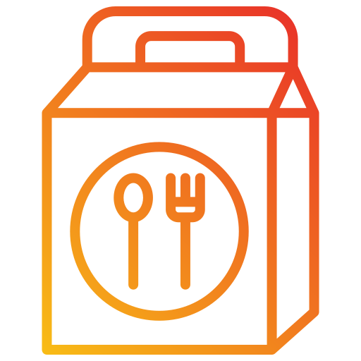 paquete de alimentos Generic gradient outline icono