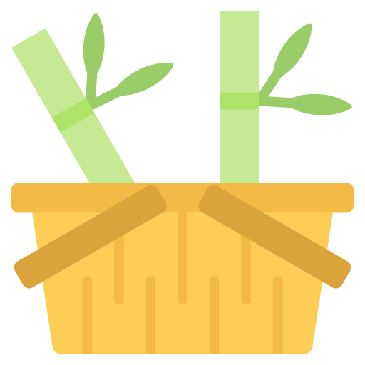Bamboo box Generic color fill icon