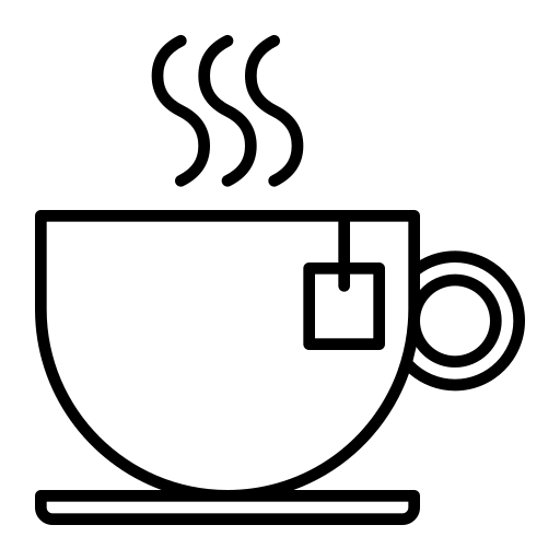 温かいお茶 Generic black outline icon